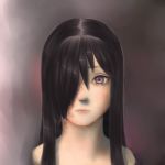  face hair_over_one_eye hanako ikezawa_hanako katawa_shoujo long_hair purple_eyes scar solo violet_eyes wooph 