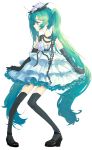  bad_id dress elbow_gloves gloves green_eyes green_hair hatsune_miku highres jewelry long_hair necklace pigeon-toed simple_background solo strapless_dress thigh-highs thighhighs transparent_background twintails very_long_hair vocaloid 