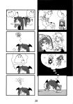  &gt;_&lt; 4koma :3 :d =_= ? ^_^ anger_vein apron bottle breast_feeding china_dress chinese_clothes closed_eyes colored_eyelashes comic dreaming dress_shirt drooling eyelashes highres hong_meiling hong_meiling_(panda) idea izayoi_sakuya kicking koakuma lightbulb maid milk_bottle monochrome multiple_4koma necktie o3o o_o open_mouth saliva scan seki_(red_shine) shirt side_slit sigh silent_comic sleepy smile solid_circle_eyes squiggle star touhou vest waist_apron wavy_mouth 