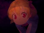  blonde_hair leaning_forward red_eyes rumia short_hair solo the_embodiment_of_scarlet_devil touhou v_arms youkai yuubari_makuwa 