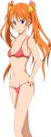  bell bikini blue_eyes kagurazaka_asuna long_hair mahou_sensei_negima! orange_hair sonouchi swimsuit twintails 