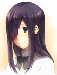  blush face hair_over_one_eye ikezawa_hanako katawa_shoujo long_hair purple_eyes purple_hair scar smile solo violet_eyes weee_(raemz) 