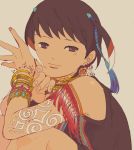  black_hair bracelet earrings face hair_ornament hands inazuma_eleven inazuma_eleven_(series) inazuma_eleven_go jewelry kotake_(tuvaru) necklace short_hair shuu_(inazuma_eleven) smile solo tattoo trap tuvaru 