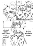  .hack//sign 2girls blush breasts comic english glasses hard_translated long_hair monochrome multiple_girls short_hair sketch spoilers subaru subaru_(.hack//) swimsuit translated tsukasa tsukasa_(.hack//) yuri 