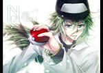  green_eyes green_hair long_hair n n_(pokemon) pokemon ponytail ranyun 