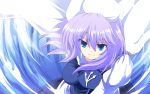  blue_eyes breasts hat highres lavender_hair letty_whiterock nekominase scarf short_hair smile solo touhou 