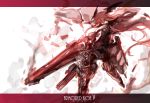  armored_core bat_wings beru head_wings huge_weapon koakuma long_hair mechanization parody pun red red_eyes red_hair redhead sketch solo the_embodiment_of_scarlet_devil touhou very_long_hair weapon wings 