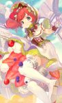  bonnet cream dress food food_as_clothes food_themed_clothes fruit original solo strawberry thigh-highs thighhighs tob zettai_ryouiki 