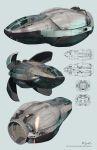  halo_(videogame) highres jet_yowatari original realistic science_fiction space_craft video_game 