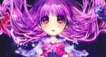  close-up face legge long_hair looking_up patchouli_knowledge purple_eyes purple_hair solo touhou violet_eyes 