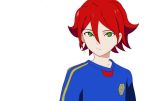  bad_id green_eyes inazuma_eleven inazuma_eleven_(series) kiyama_hiroto male red_hair redhead short_hair solo uichi 
