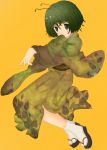  antenna bad_id green_eyes green_hair japanese_clothes kimono sandals short_hair solo tabi touhou wriggle_nightbug 