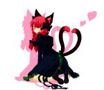  braid cat_ears cat_tail hayami_(pixiv388139) heart heart_tail hiuna_hayami kaenbyou_rin multiple_tails tail touhou twin_braids twintails 