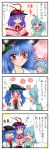  4koma comic highres hinanawi_tenshi nagae_iku tatara_kogasa touhou translated translation_request yuzuna99 