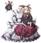  blonde_hair closed_eyes dirty doll doll_joints dress eyes_closed flower hair_ribbon headless mazeran medicine_melancholy poison ribbon short_hait simple_background sitting solo su-san touhou transparent_background 