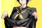  persona persona_4 school_uniform shino_(comic_penguin_club) shirogane_naoto short_hair skirt skirt_lift 