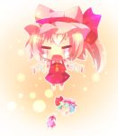  :3 =_= bad_id blonde_hair character_doll crying hat open_mouth ranka224 remilia_scarlet remilia_scarlet_(cameo) solo streaming_tears tears touhou wings 