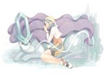  1girl blue_eyes blue_hair crystal_(pokemon) hat loveinco pokemon pokemon_(creature) pokemon_(game) pokemon_gsc smile suicune twintails 