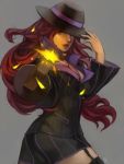  1girl breasts cleavage darkeagle_an gun hat league_of_legends long_hair redhead sarah_fortune solo weapon 