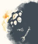  fire fog gravelord_nito skeleton skull tom_gane 
