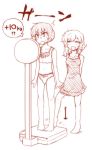  bare_shoulders barefoot bra kazetto lingerie lyrica_prismriver merlin_prismriver monochrome multiple_girls negligee panties scale short_hair siblings sisters sketch standing touhou underwear underwear_only 