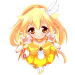  animal_ears bad_id blonde_hair boots bow choker cure_peace double_v dress hair_ornament hairpin highres kemonomimi_mode kise_yayoi long_hair magical_girl nono_(noxno) precure ribbon skirt smile_precure! solo tears transparent_background v white_background yellow yellow_dress yellow_eyes 