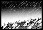  comic makacoon meteor_shower monochrome 