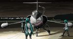  airplane f-104 hatsune_miku military rxjx vocaloid 