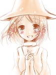  blush hat looking_at_viewer meiya_neon moriya_suwako short_hair solo touhou 