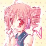  drill_hair headphones heart kasane_teto meiya_neon smile solo utau 