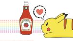  food heart pikachu pokemon white 
