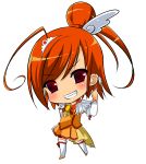  absurdres cure_sunny earrings highres hino_akane jewelry kazuta_(kazutan62) magical_girl orange_(color) precure red_eyes red_hair redhead short_hair skirt smile_precure! solo tiara 