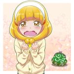  aritou blonde_hair blush brown_eyes cardigan coin_purse kise_yayoi long_hair open_mouth precure smile_precure! solo tears wavy_mouth 