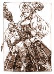  ashlotte_maedel dress gothic gothic_lolita lolita_fashion long_hair machine monochrome polearm robot soul_calibur soulcalibur soulcalibur_iv thestarofpisces weapon 