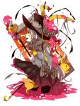  bad_id bow bunny chocolate facial_mark hat heart kusare_gedou_to_chokorewito_(vocaloid) long_hair mam233 petals rabbit red_eyes ribbon vocaloid white_hair 