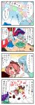  cirno comic highres mystia_lorelei tatara_kogasa touhou translated translation_request yuzuna99 