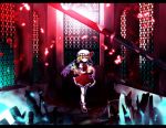  ascot ball blonde_hair bow dress flandre_scarlet frills gem hat hat_bow letterboxed looking_at_viewer red_eyes sea_(lordofk) side_ponytail solo the_embodiment_of_scarlet_devil touhou wings wrist_cuffs 