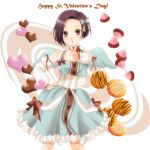  dress food hair_ribbon happy_valentine kobayakawa_rinko love_plus ribbon sinko solo valentine wings 