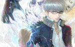  bad_id glasses grey_hair izanagi libert male narukami_yuu persona persona_4 solo 