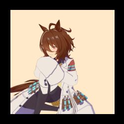  2girls 3d :o agnes_tachyon_(tach-nology)_(umamusume) agnes_tachyon_(umamusume) animal_ears animated animated_gif black_hair black_necktie brown_hair chemical_structure coat commentary earrings foreshortening hair_between_eyes horse_ears horse_girl horse_tail jewelry lab_coat long_hair long_sleeves looking_at_viewer manhattan_cafe_(creeping_shadow)_(umamusume) manhattan_cafe_(umamusume) multi-source_commentary multiple_girls necktie outstretched_arm pabol_(drivingpanda_) red_eyes short_necktie single_earring sitting sleeves_past_fingers sleeves_past_wrists sweater sweater_vest tail test_tube umamusume white_coat wolf_cut yellow_eyes yellow_sweater yellow_sweater_vest 