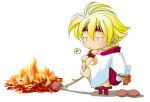  chibi fire hotaru poke potatoes samurai_deeper_kyo stick 