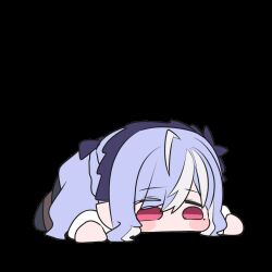 1girl akaoni_(zumt3548) animated_gif long_hair smelling vivian_banshee zenless_zone_zero