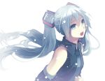  detached_sleeves hatsune_miku hijiri_(resetter) long_hair necktie solo tears twintails very_long_hair vocaloid 