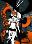  black_hair bleach espada green_eyes inoue_orihime kuronomine long_hair orange_eyes orange_hair resurreccion spoilers ulquiorra_cifer ulquiorra_schiffer wings 