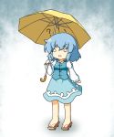  ? akagaminanoka dress fuuen_(akagaminanoka) o_o sandals short_hair tatara_kogasa touhou umbrella 