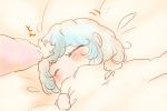  baby chibi closed_eyes comic eyes_closed fujiwara_no_mokou kamishirasawa_keine komaku_juushoku multiple_girls silver_hair sleeping touhou translated 