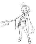  bunny disgaea drawfag flat_chest hair_ribbon hairband japanese_clothes kimono nippon_ichi obi pleinair rabbit ribbon short_hair sketch solo usagi-san wand wide_sleeves yukata 