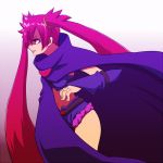  arcana_heart_3 cape detached_sleeves long_hair red_eyes red_hair redhead scharlachrot twintails very_long_hair 