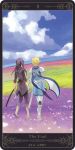  armor black_hair blonde_hair boots cape coat flynn_scifo hand_holding holding_hands long_hair male motoko_(ambiy) multiple_boys rounded_corners tales_of_(series) tales_of_vesperia tarot the_fool_(tarot_card) yuri_lowell 