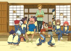  aoyama_shunsuke crocs endou_mamoru everyone gouenji_shuuya hamano_kaiji hayami_tsurumasa ichino_nanasuke inazuma_eleven inazuma_eleven_(series) inazuma_eleven_go kageyama_hikaru kariya_masaki kidou_yuuto kirino_ranmaru kurama_norihito kurumada_gouichi long_hair matsukaze_tenma minamisawa_atsushi nishiki_ryouma nishizono_shinsuke open_mouth otonashi_haruna porch sangoku_taichi shindou_takuto short_hair sitting tachimukai_yuuki tsunami_jousuke tsurugi_kyousuke utsunomiya_toramaru yoitoko 